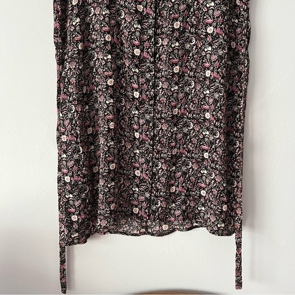 Forever 21 Pink Floral Print Button Down Dress Medium - Picture 3 of 10